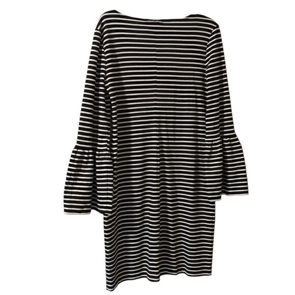 Banana Republic stripped long bell sleeve knit dress size M - Picture 5 of 8